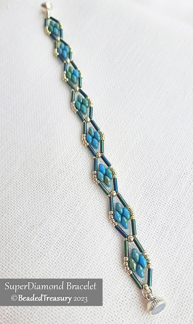 2 Beading Tutorials Pack - SUPER COOL Bracelet and SUPER DIAMOND Bracelet