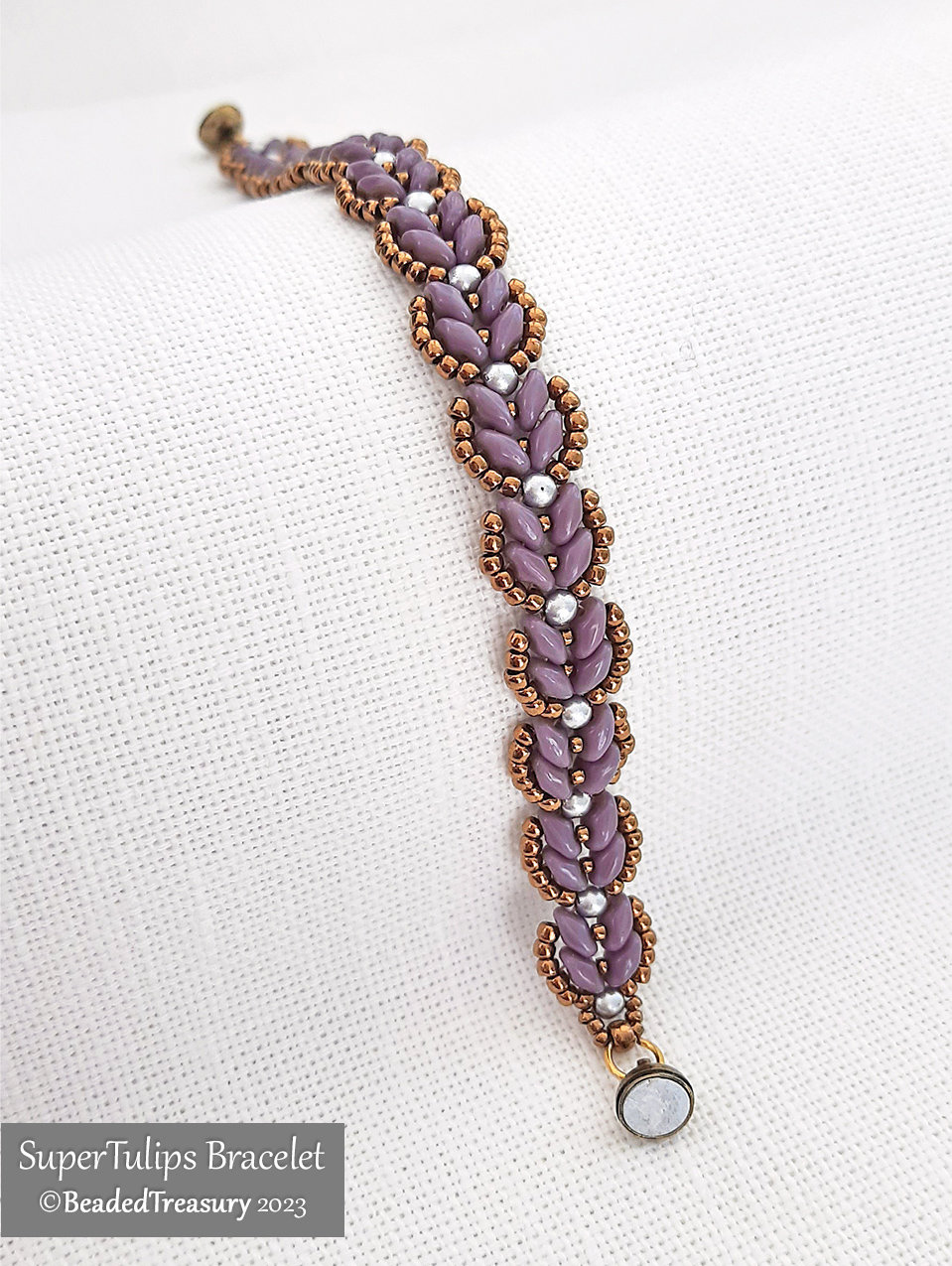 2 Bracelet Tutorials, SUPER TULIPS and SUPER BUDS, Seed bead patterns SuperDuo bracelets