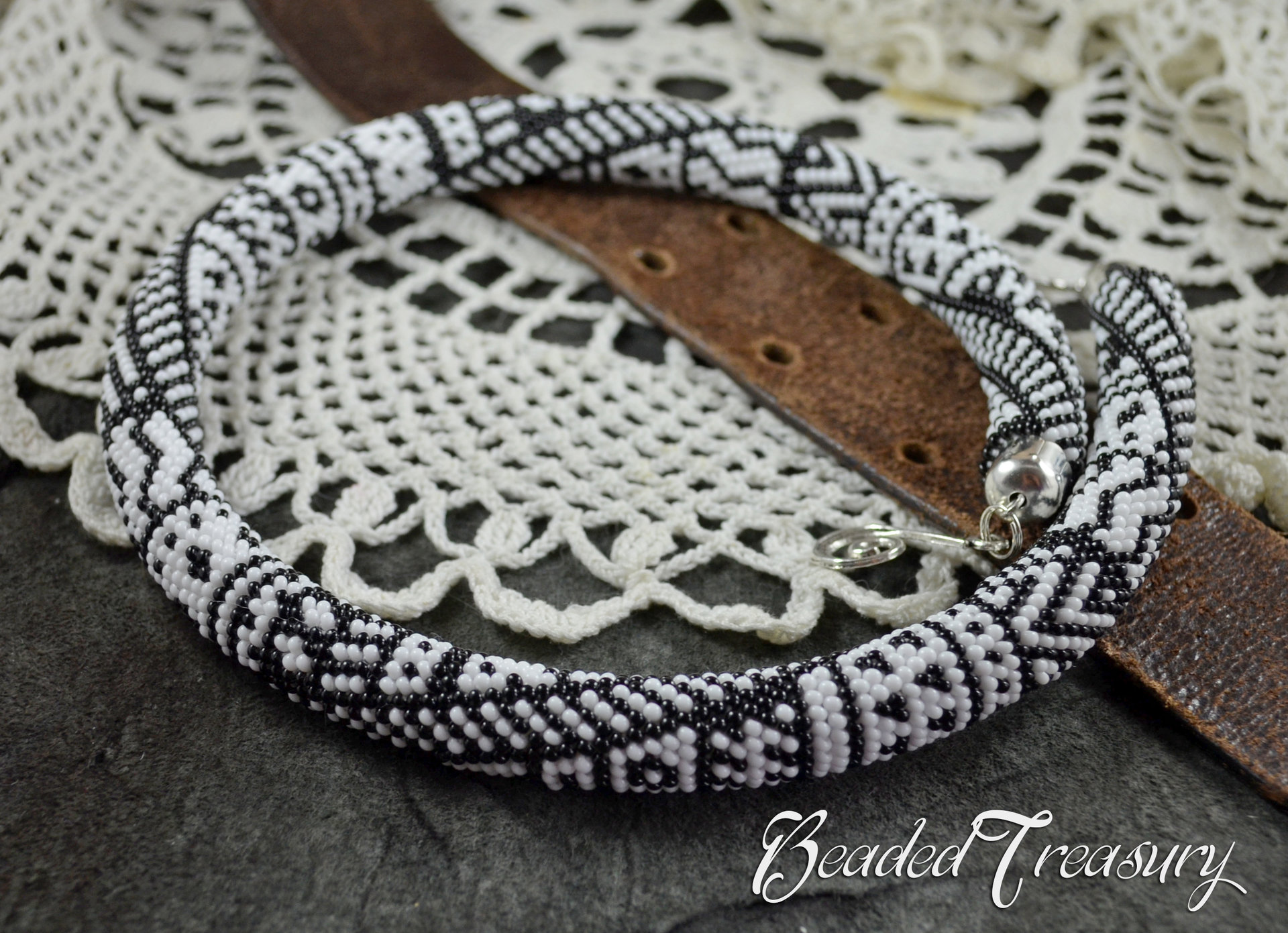 TRIBALIS - Bead crochet necklace pattern / Bead crochet rope pattern / Bead crochet pattern / PATTERN ONLY