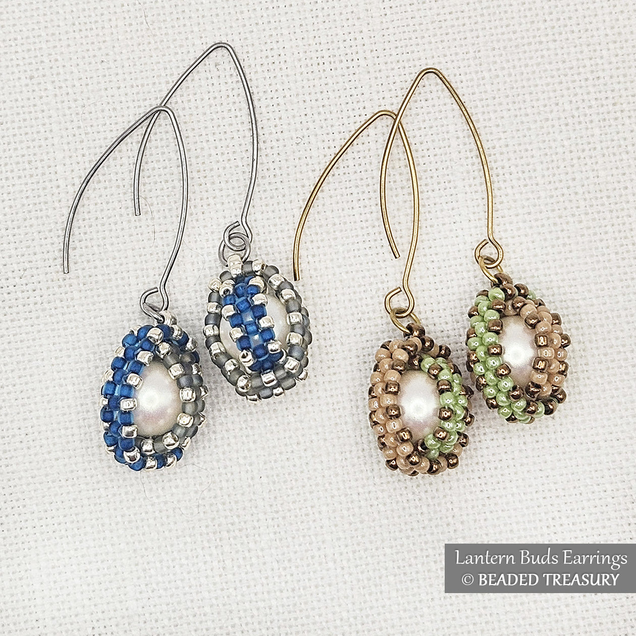 LANTERN BUDS Earrings Beading Tutorial