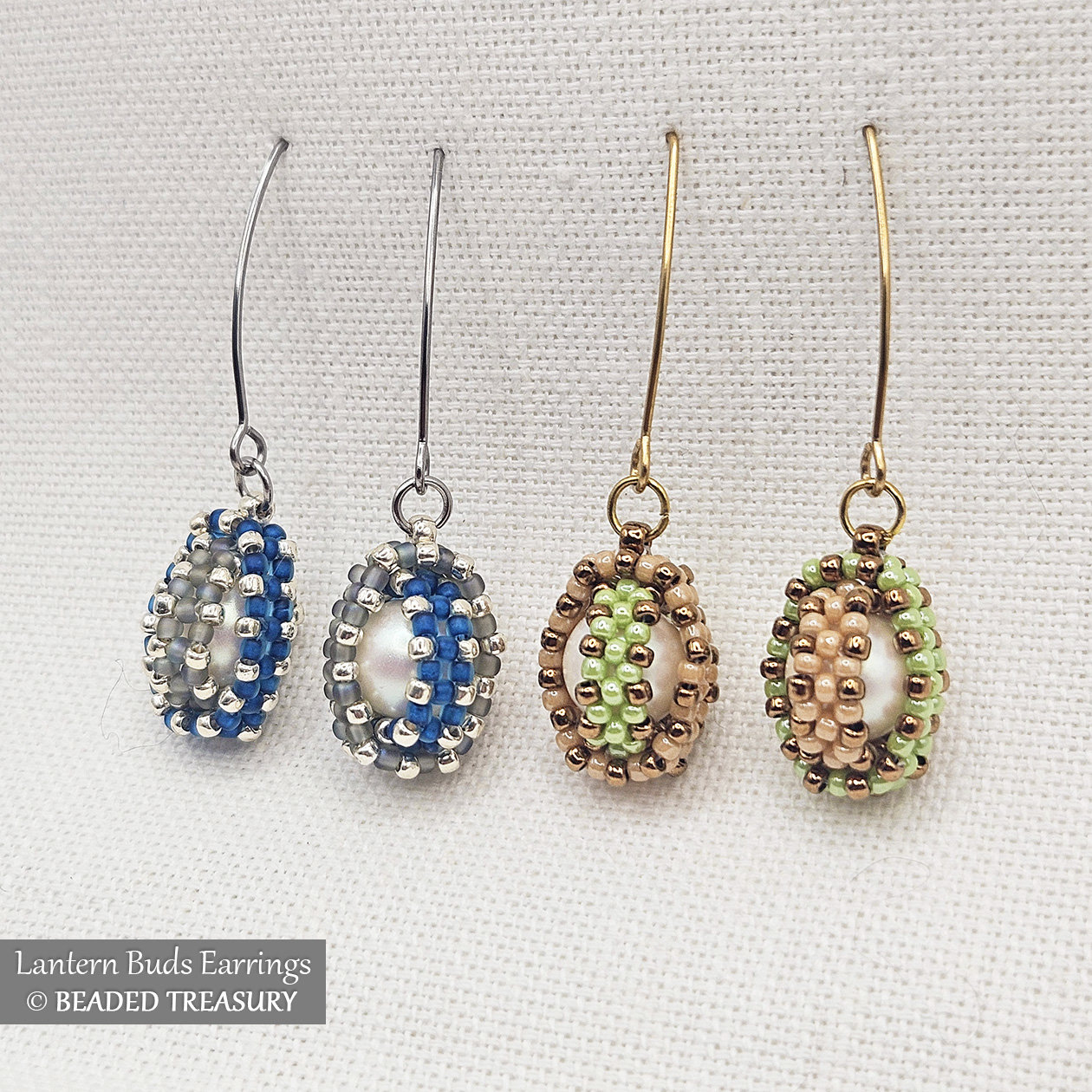 LANTERN BUDS Earrings Beading Tutorial