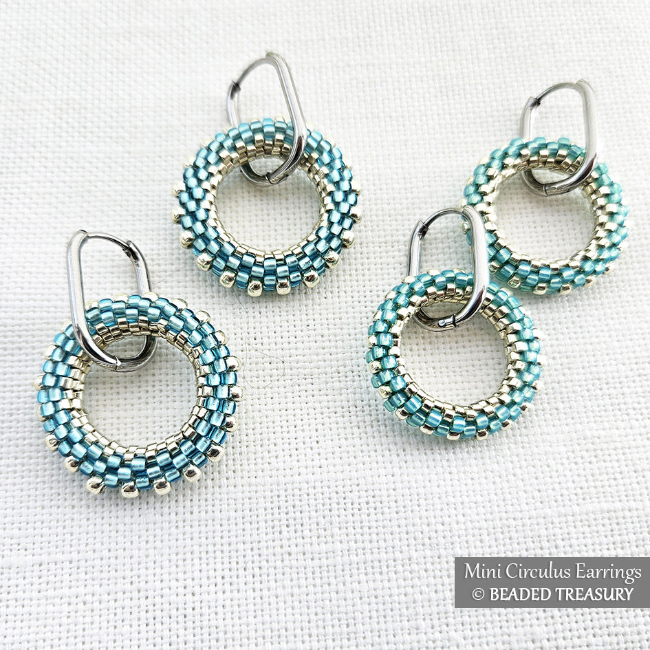 CIRCULUS EARRINGS - Minimalist Spectacular Geometric Beading Tutorial - Peyote Stitch