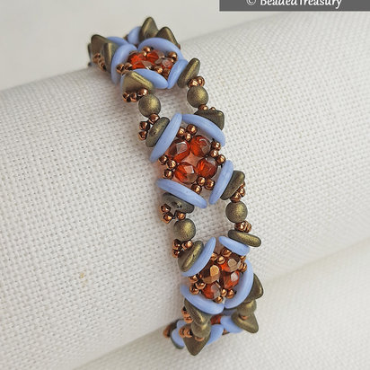 CRESCENT SQUARES BRACELET - Beading Tutorial