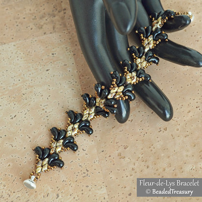 FLEUR-DE-LYS BRACELET - Beading Tutorial