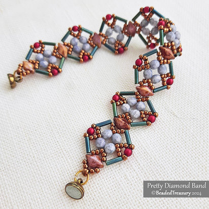 PRETTY DIAMOND BAND Beading Tutorial