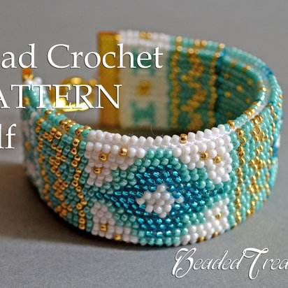 MEDITERRANEAN BREEZE - bead crochet bracelet pattern / Bead crochet pattern / Bracelet tutorial / Beaded bracelet / PATTERN ONLY
