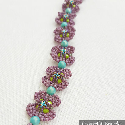 QUATREFOIL BRACELET - Beading Tutorial