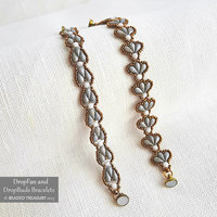 2 Beading Tutorials Pack - DROP FAN Bracelet and DROP BUDS Bracelet