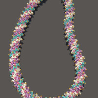 SPIRAL LEAF ROPE - Beaded Textured Spiral Rope Tutorial