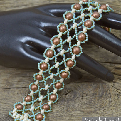 MY LADY BRACELET - Beading Tutorial - Instant PDF Download